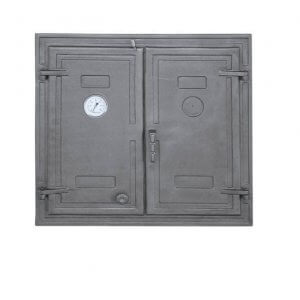 Liatinové dvere H1526, teplomer 725x685 +, DW3