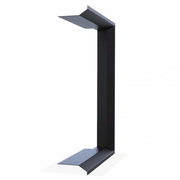 Rámik pre rohové s výsuvom KV INTRA SM BL/BP MINI G, tvarovaný 3.5 cm, hĺbka 6.8 cm, čierny